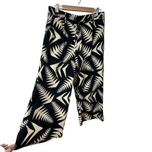 ELIANE ROSE Black & Khaki Wide Leg Lightweight Pants Women’s Size Large